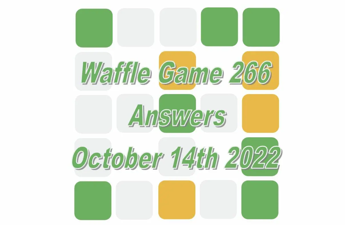 Daily Waffle - October 14th 2022