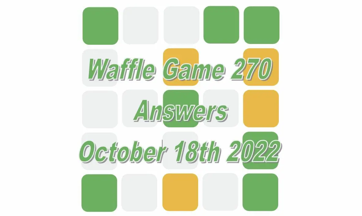 Daily Waffle - October 18th 2022