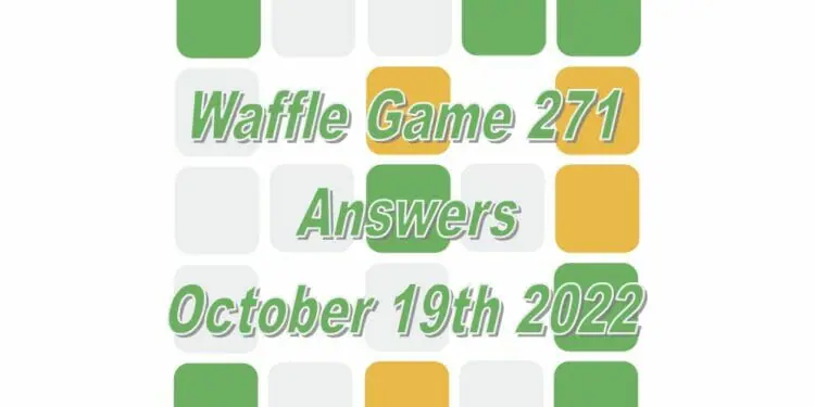 Daily Waffle - October 19th 2022