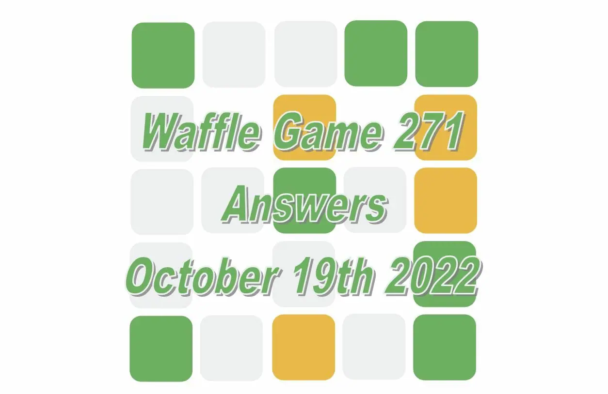 Daily Waffle - October 19th 2022