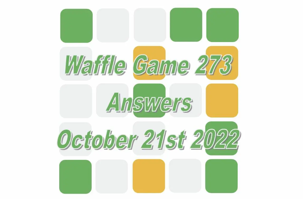 Daily Waffle - October 21st 2022