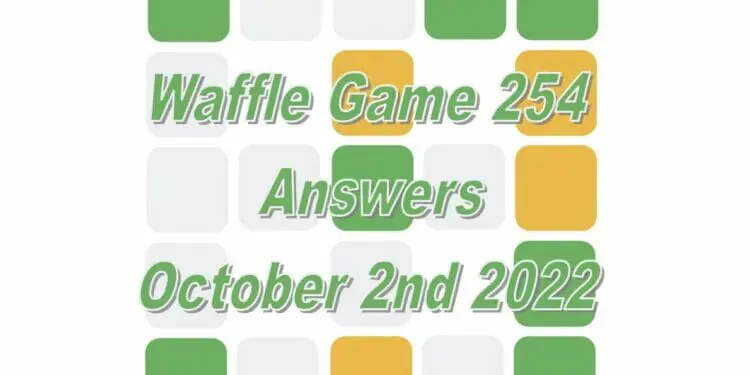 Daily Waffle - October 2nd 2022