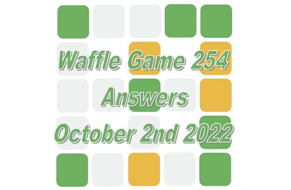 Daily Waffle - October 2nd 2022