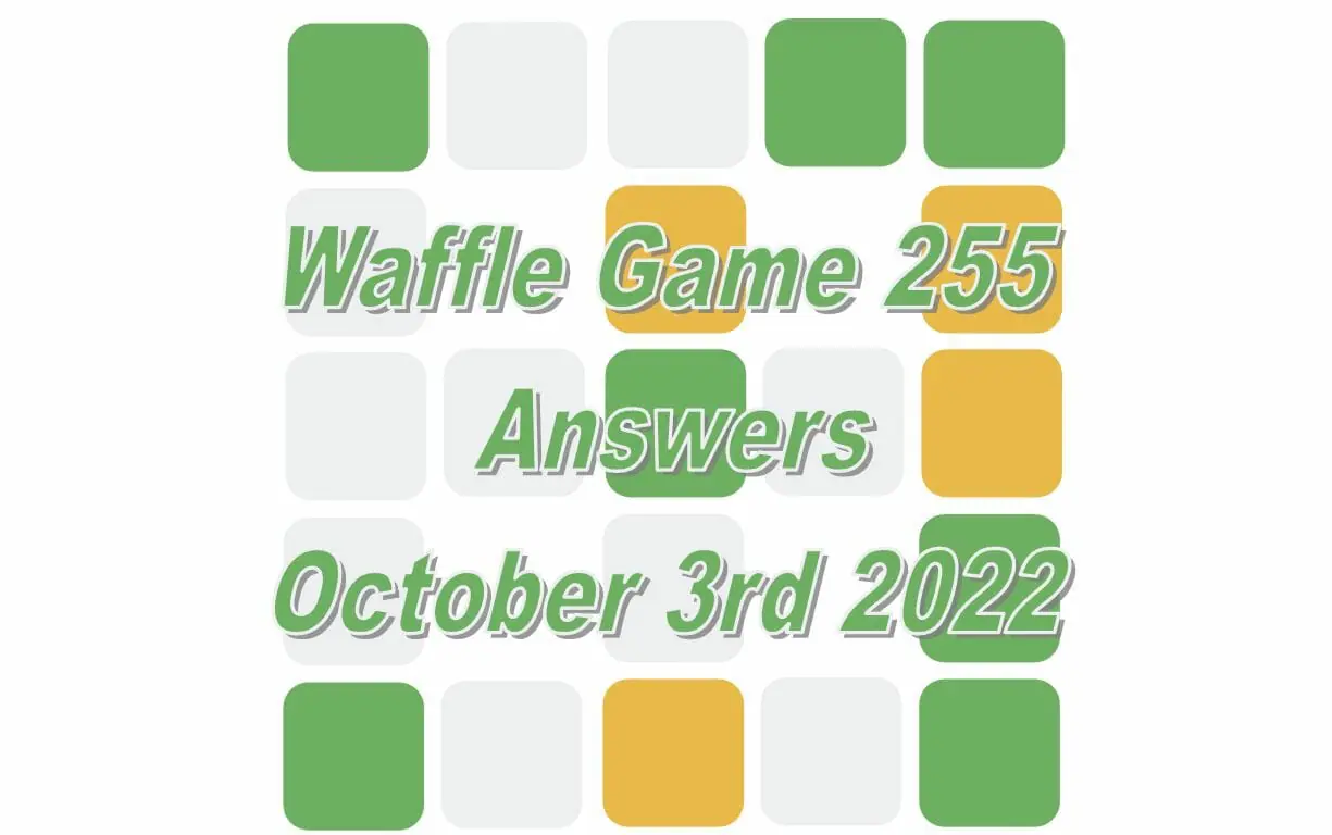 Daily Waffle - October 3rd 2022
