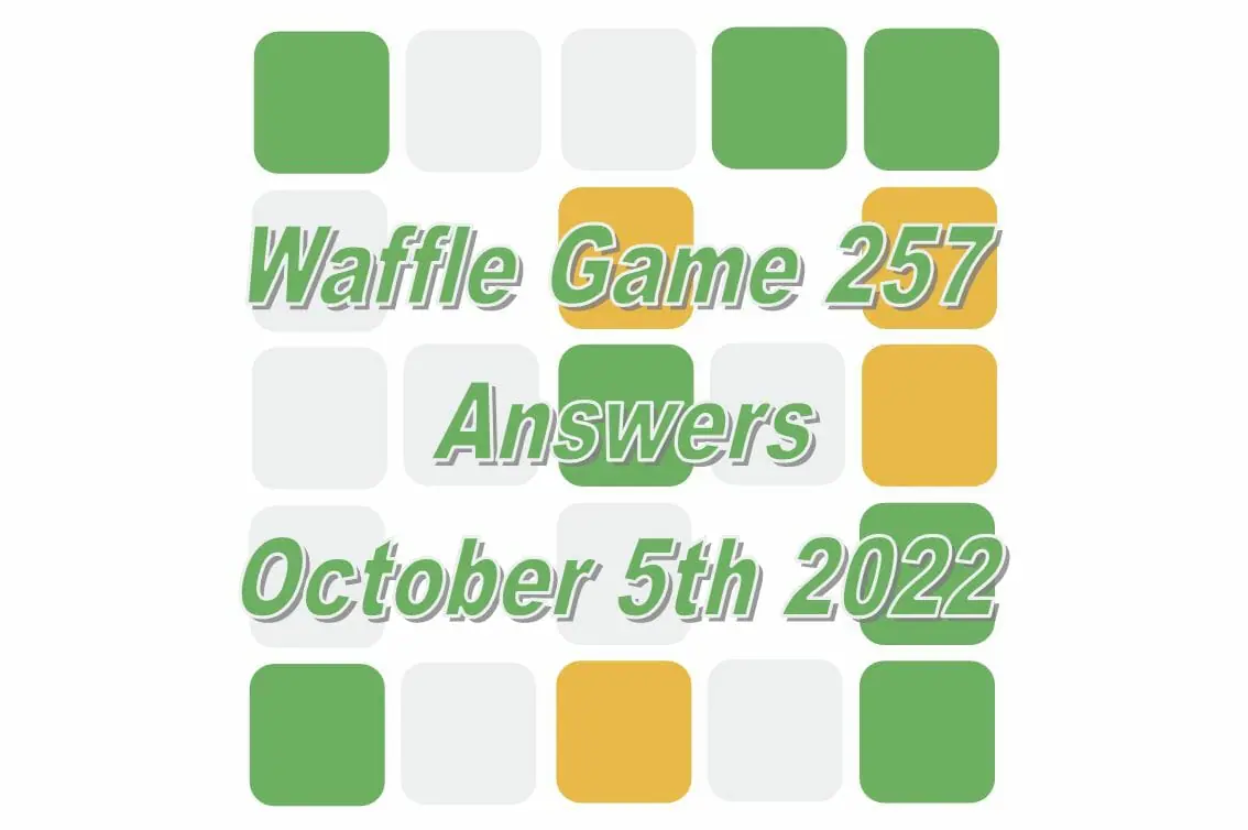 Daily Waffle - October 5th 2022