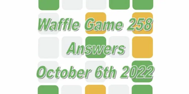 Daily Waffle - October 6th 2022