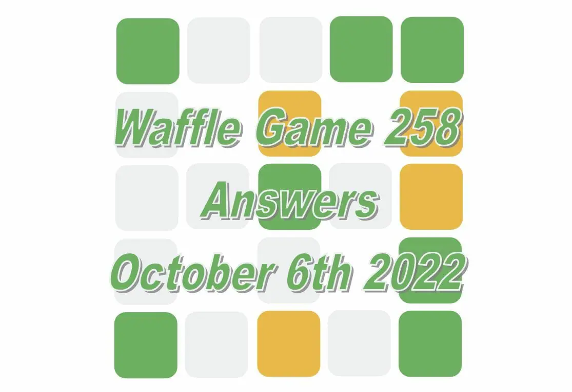 Daily Waffle - October 6th 2022