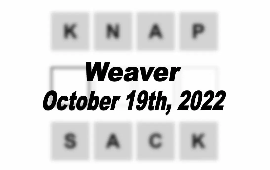 Daily Weaver - 19th October 2022