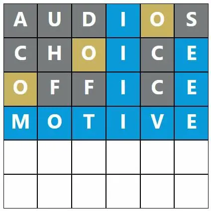 Daily Word Hurdle #515 Morning Answer - 2nd October 2022