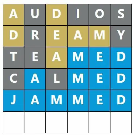 Daily Word Hurdle #516 Afternoon Answer - 2nd October 2022
