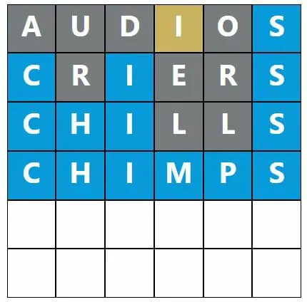 Daily Word Hurdle #523 Morning Answer - 6th October 2022