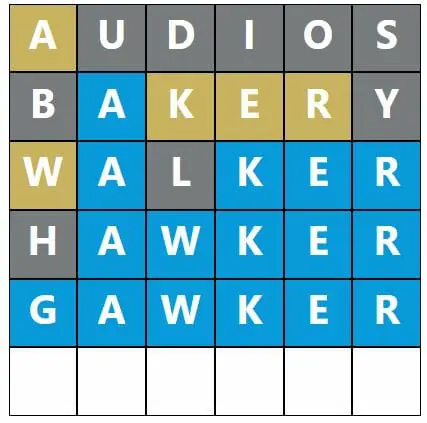 Daily Word Hurdle #526 Afternoon Answer - 7th October 2022