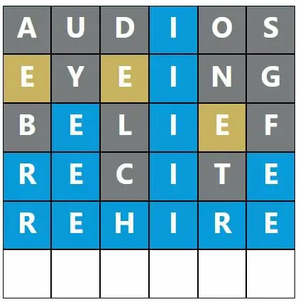 Daily Word Hurdle #535 Morning Answer - 12th October 2022