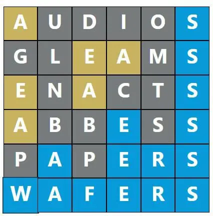 Daily Word Hurdle #536 Afternoon Answer - 12th October 2022
