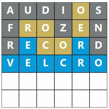 Daily Word Hurdle #544 Afternoon Answer - 16th October 2022