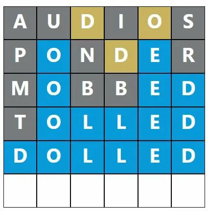 Daily Word Hurdle #545 Morning Answer - 17th October 2022