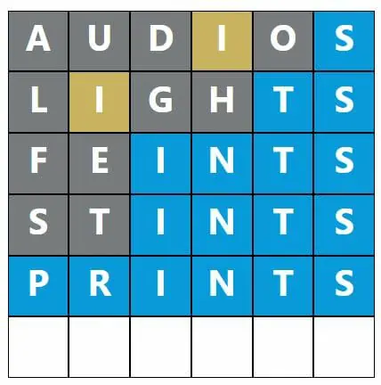 Daily Word Hurdle #551 Morning Answer - 20th October 2022