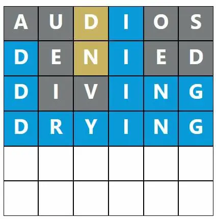 Daily Word Hurdle #564 Afternoon Answer - 26th October 2022