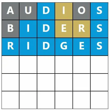 Daily Word Hurdle #566 Afternoon Answer - 27th October 2022