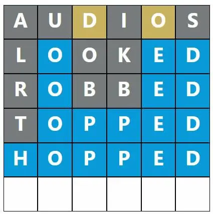 Daily Word Hurdle #572 Afternoon Answer - 30th October 2022