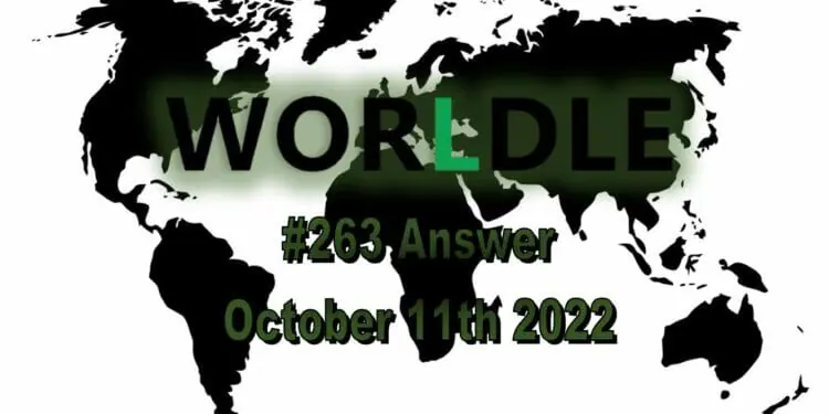 Daily Worldle 263 - October 11th 2022