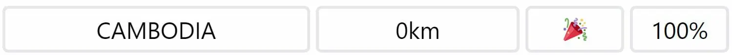 Daily Worldle 264 Country Answer - October 12th 2022