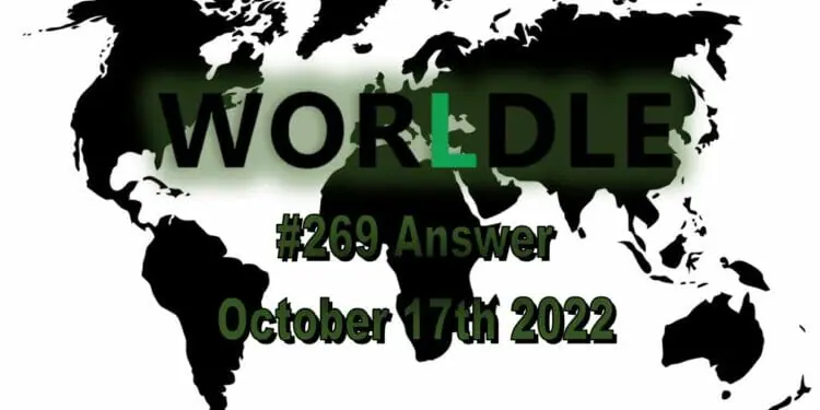 Daily Worldle 269 - October 17th 2022