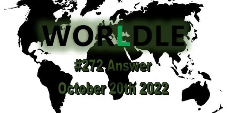 Daily Worldle 272 - October 20th 2022