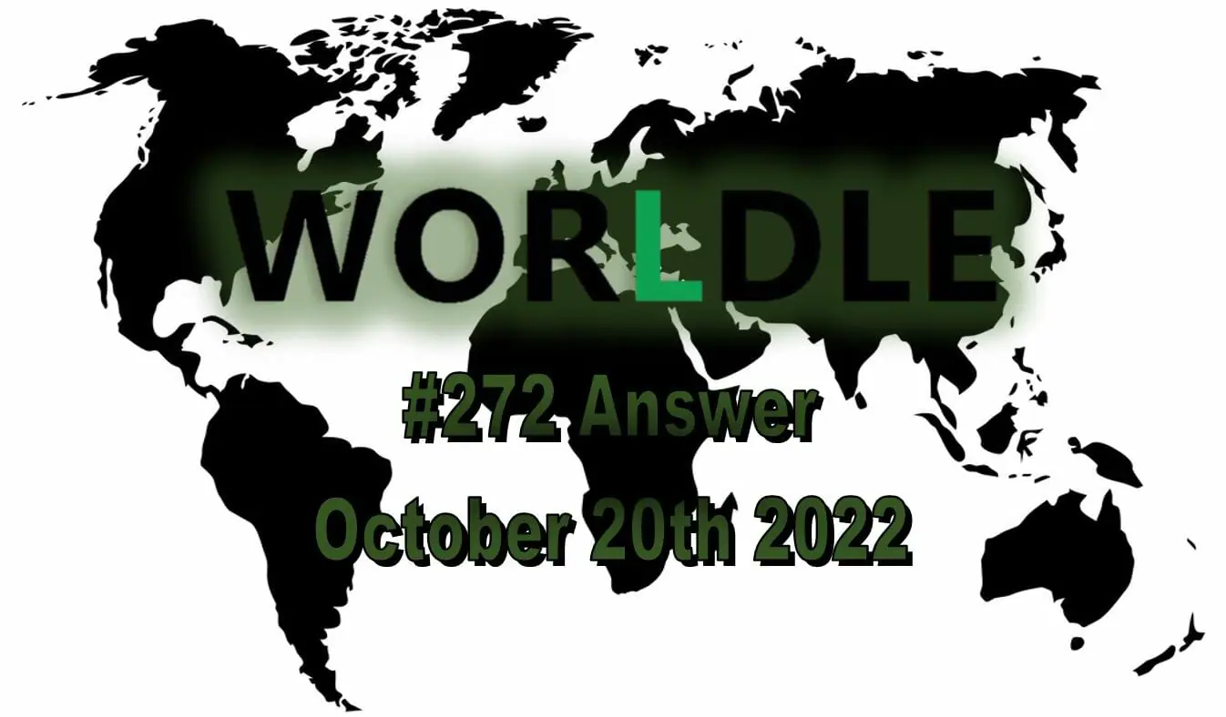 Daily Worldle 272 - October 20th 2022