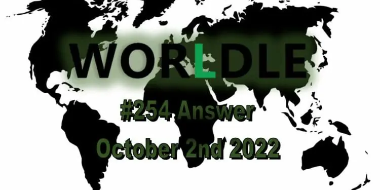 Daily Worldle - October 2nd 2022