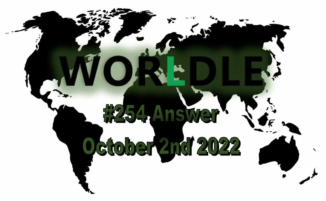 Daily Worldle - October 2nd 2022