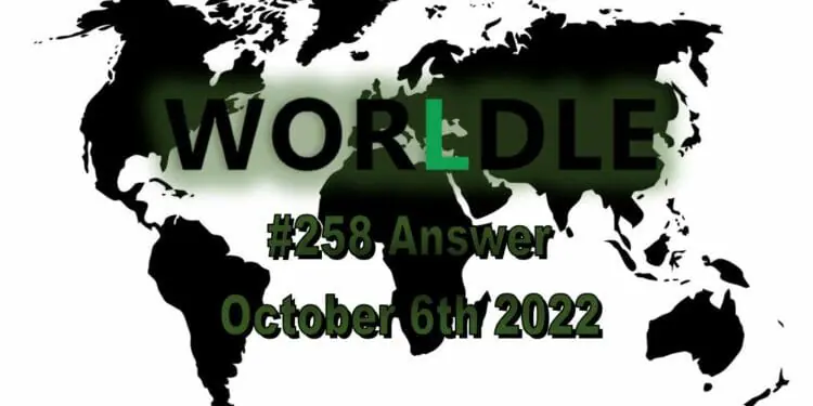 Daily Worldle - October 6th 2022