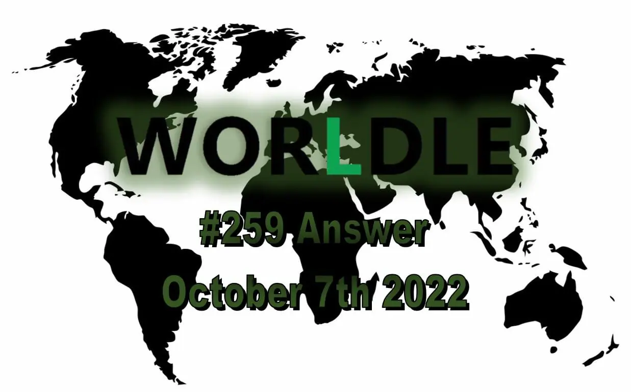 Daily Worldle - October 7th 2022