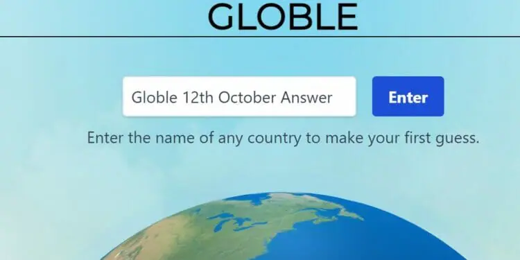 Globle 12 October Answer and Hints Today Country