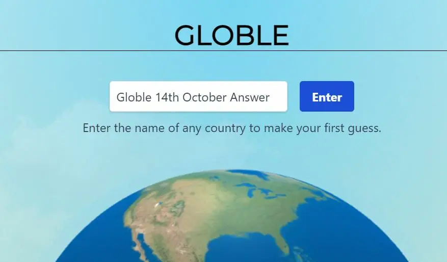 Globle 14 October Answer and Hints Today