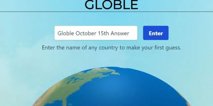Globle 15 October Answer and Hints Today