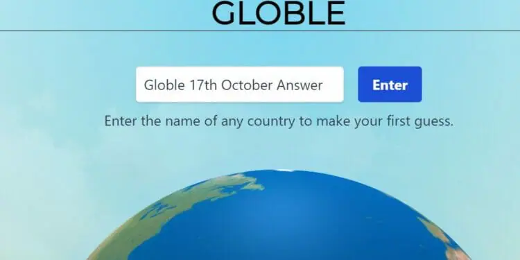 Globle 17 October Answer and Hints Today