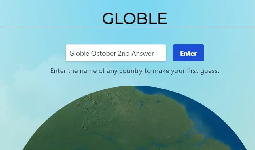Globle 2 October Answer and Hints Today