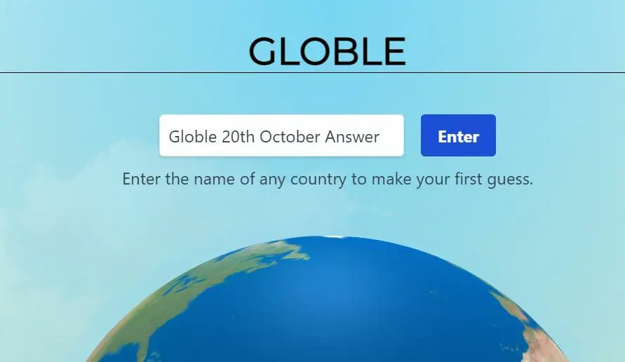 Globle 20 October Answer and Hints Today