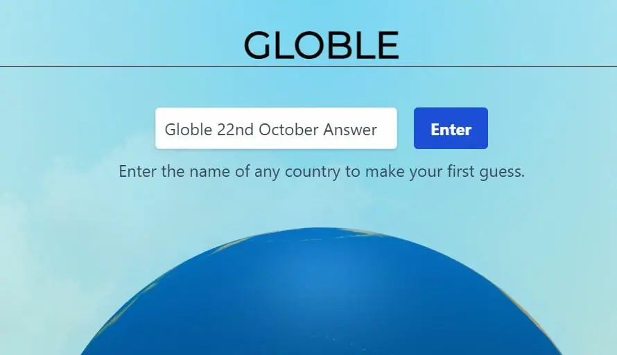Globle 22 October Answer and Hints Today