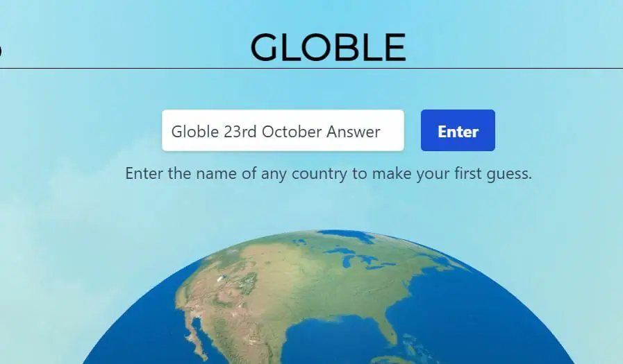 Globle 23 October Answer and Hints Today