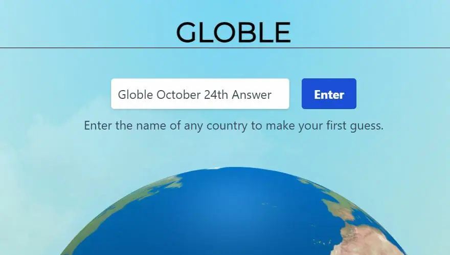 Globle 24 October Answer and Hints Today