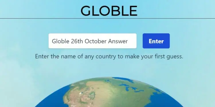 Globle 26 October Answer and Hints Today