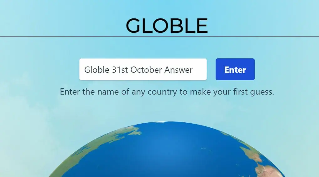Globle 31 October Answer and Hints Today