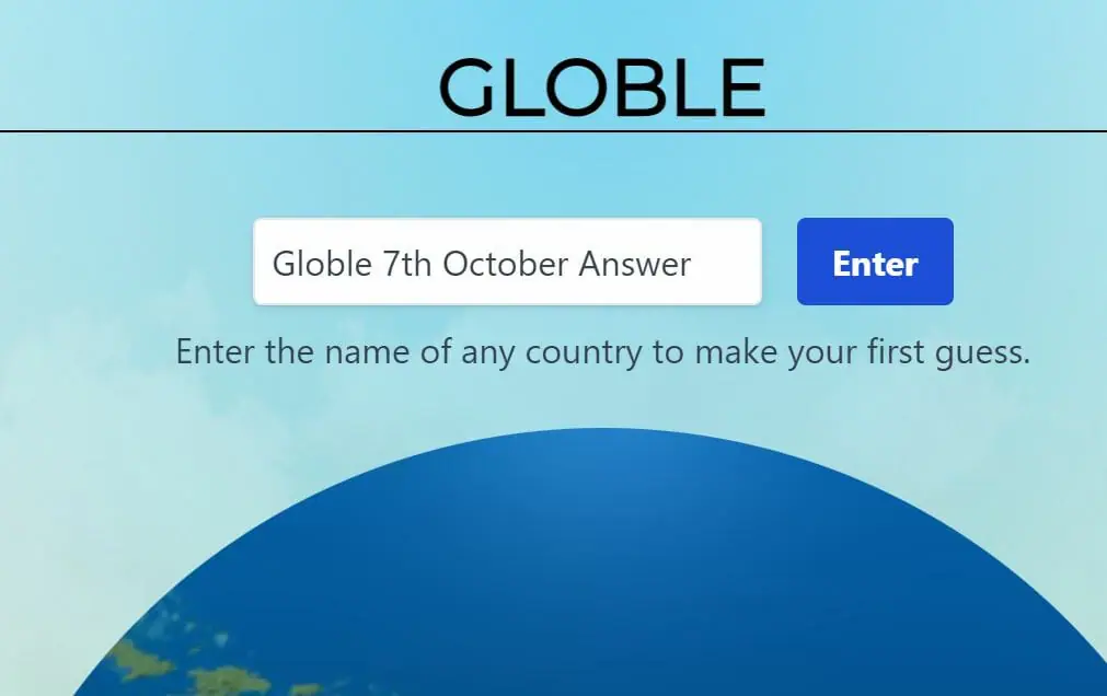 Globle 7 October Answer and Hints Today