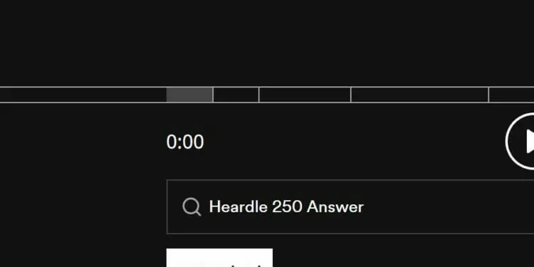 Heardle 1 November Answer and Hints Today 250