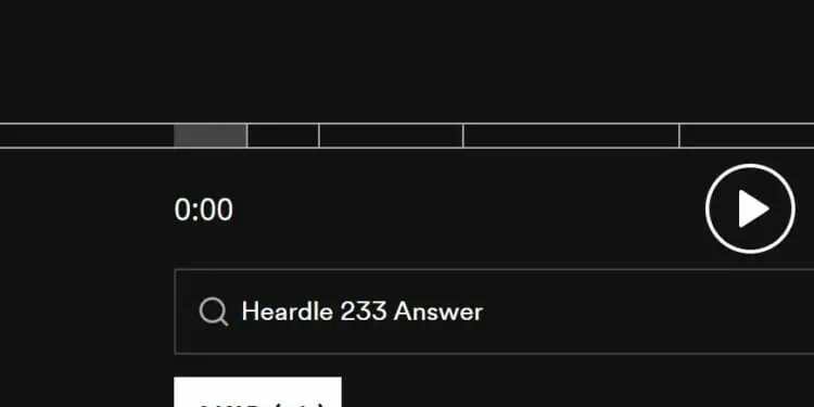 Heardle 15 October Answer and Hints Today 233