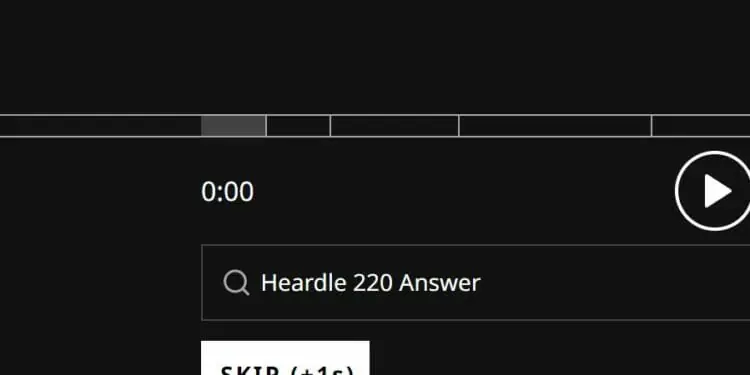 Heardle 2 October Answer and Hints Today 220