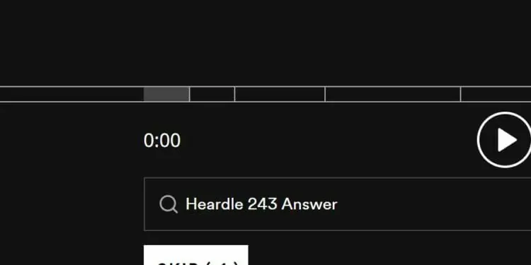 Heardle 25 October Answer and Hints Today 243