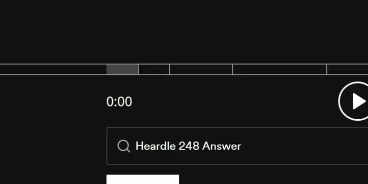Heardle 30 October Answer and Hints Today 248